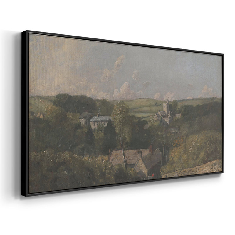 Série paysage - DCCXL - Toile tendue avec châssis tendue, prête à être accrochée, Noir, H 17 po x l 33 po