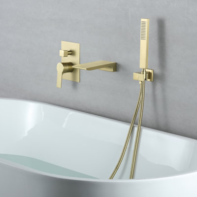 Système de douche à 2 fonctions avec douchette et bec de baignoire