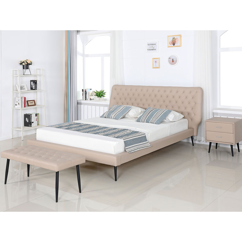 Jody Upholstered Bench, Beige