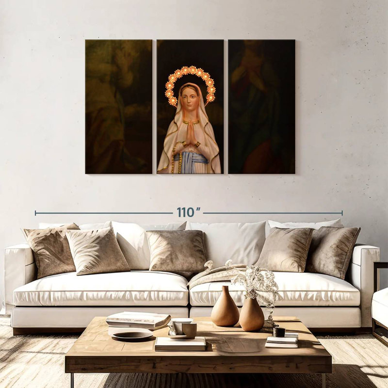 Adella Virgin Mary Praying, 48" H x 74" W