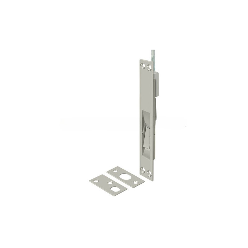 Deltana 18EFB15 12", 18", 24" and 39" Extension Flush Bolt, Solid Brass in Brushed Nickel