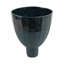 Vase en terre cuite fabriqué à la main avec glacis texturé et piédestal moderne-472262743
