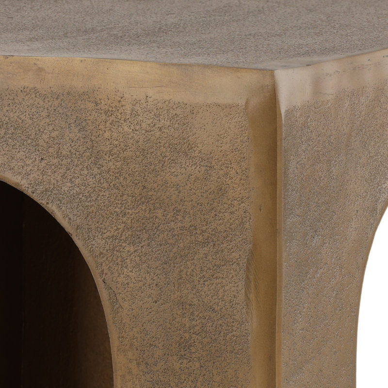 Skelly Side Table Antique Brass