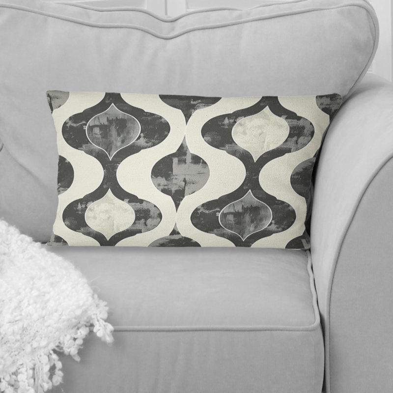 Coussin lombaire beige Mid-Century