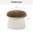19.7"W Upholstered Storage Mushroom Ottoman-1274579445