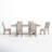 Chianti 6 - Person Trestle Dining Set-1787758969