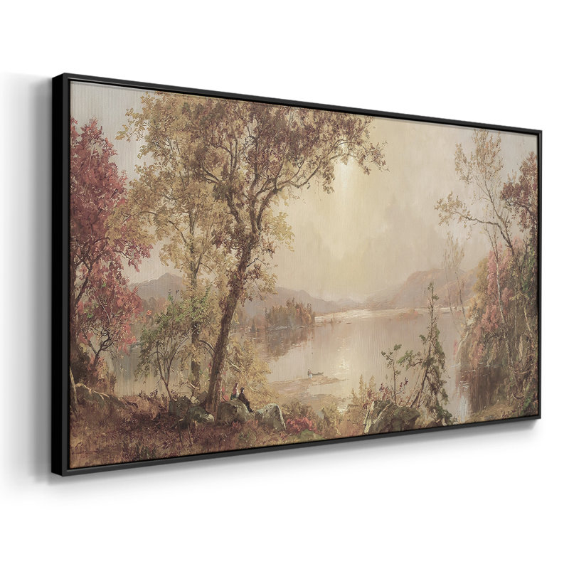 Série paysage - CDLX - Toile tendue avec châssis encadré - Prêt à être accroché, Argent argent, H 21 po x l 41 po