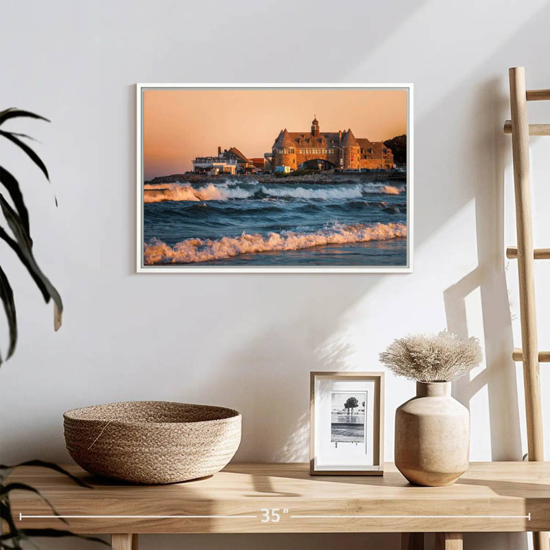 Narragansett Towers, Cadre flottant blanc, 19 po x 13 po