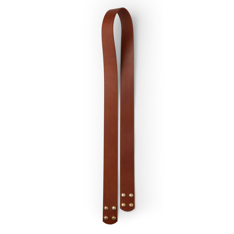 SNAPS Extension Strap - Leather, White with Black Leather, 72" H x 4" W x 2.6" D