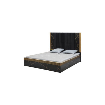 Lit plateforme tapissier Halima