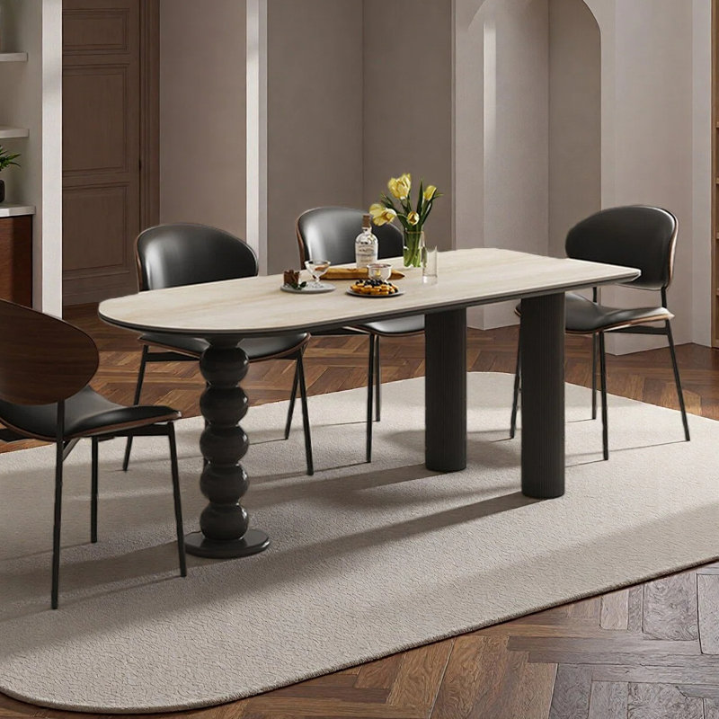 Table de salle à manger créative de petite taille, H 29,53 po x L 55,12 po x l 31,5 po