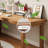 Burlywood L-Shaped Solid Wood desk-620874733-620874730