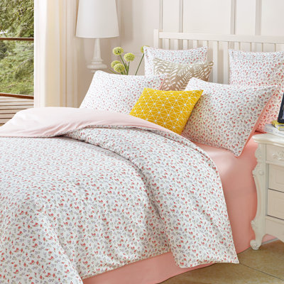  800 Thread Count 100% Egyptian Cotton Duvet Cover Set，3pcs Luxury Vintage White Damask Floral in Light Blue Bedding Set, Soft Breathable And Skin-friendly Quilt Cover, Aesthetic Botanical Pattern for Bedroom, Guest Room