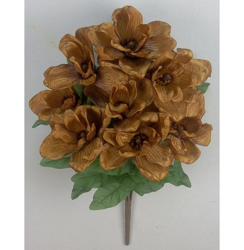 Douille de fleurs artificielle magnolia, Chocolat
