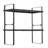 Adjustable Kitchen Cabinet Shelf Organizer, Expandable 2 Tier Cabinet Shelf, Stackable Countertop Organizers and Storage Shelf Risers, Pantry Organizers for Kitchen Bathroom Office, Black