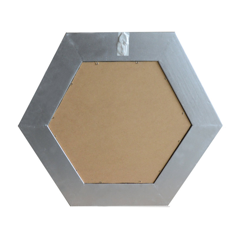 Miroir hexagonal perlé
