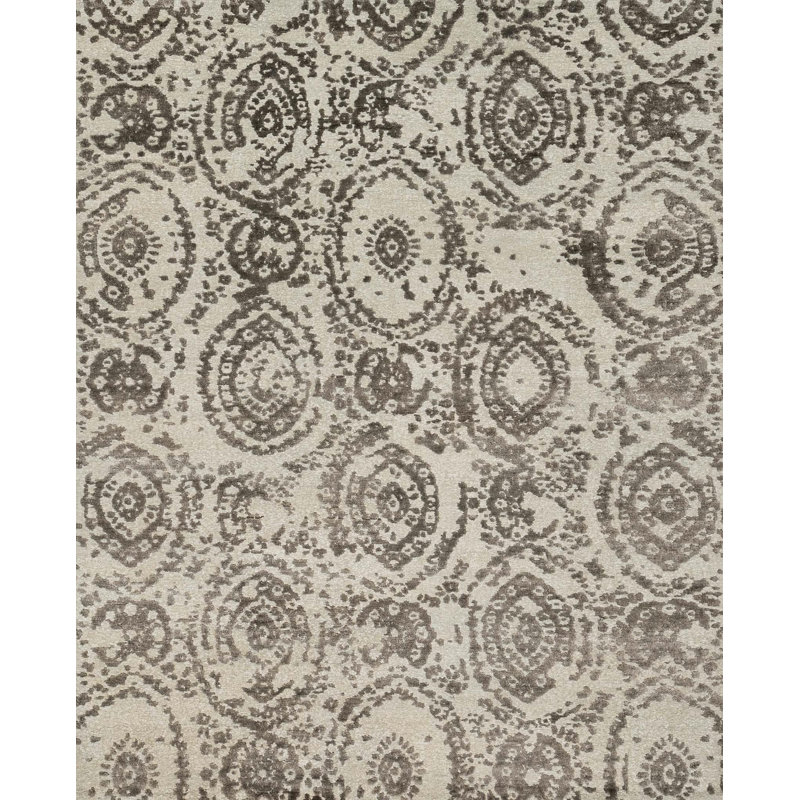 Cyrus Viscose Oriental Indoor Rug, Rectangle 9'6" x 13'6"