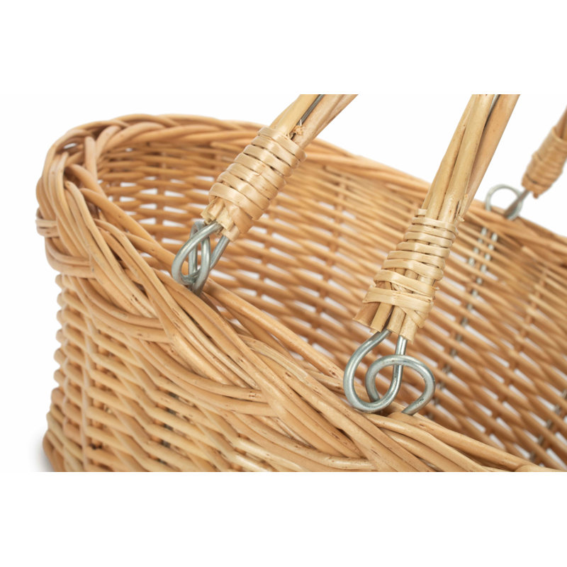 Wicker Small Swing Handle Shopper Basket