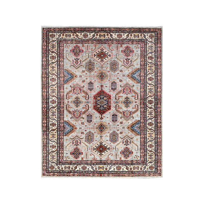 Tapis afghan super Kazak noué à la main 8 pi x 9 pi 10 po ivoire 8 pi x 9 pi 10 po A31AD464C6BA4261821CF83E28438266