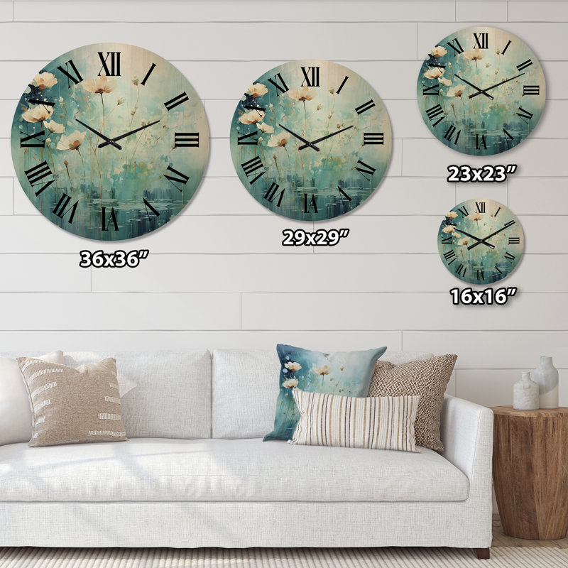 Horloge murale en bois massif Minori, Grand
