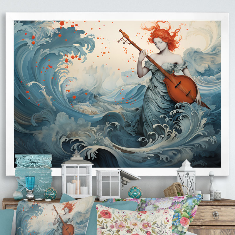 Aquarelle Venus Mythology - Classics, art mural, Cadre de coin blanc fermé, H 20 po x l 12 po x P 1 po