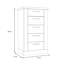 Nuzzo 61.2 cm W Chest of 5 Drawers