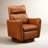 Winson 33" Genuine Leather Push-Back Swivel Recliner