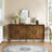 Credenza - Symmetrical Sunburst Door Design Storage Cabinet-1577771840