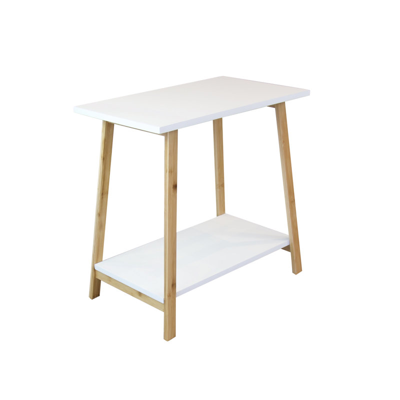 Table de bout à cadre haut 22 po Allanah, Blanc