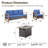 Aldiana 4-Piece Outdoor Conversation Set With Fire Pit Table, 5-Person Wicker Patio Seating Group With Sofa And Armchairs-1176338153-1176338152