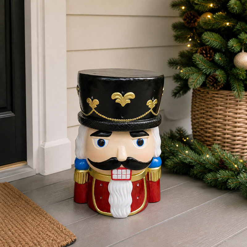 Nutcracker Soldier Stool and Side Table