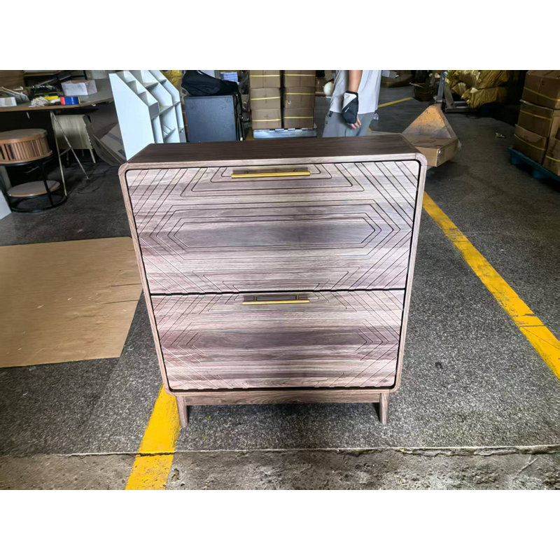 31.5" Walnut Shoe Cabinet