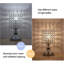 Ensemble de lampes de table argentées 10 po Aquilah