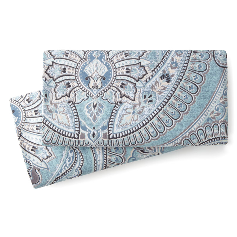 Taie d'oreiller en microfibre Hesson, Taie d'oreiller taille très grand, Aigue-marine
