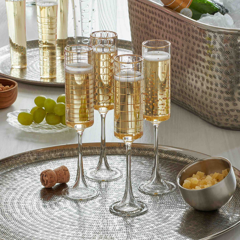Karch Kyra champagne flutes-set/4