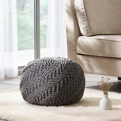Cotton Yarn 20 X 20 Round Pouf
