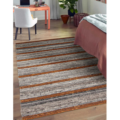 Tapis unique en laine nouvel âge 5 pi 2 po x 7 pi 1 po Iamandi