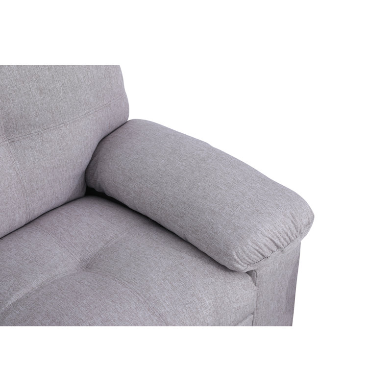 Fauteuil capitonné de 32 po de largeur, Microfibre beige