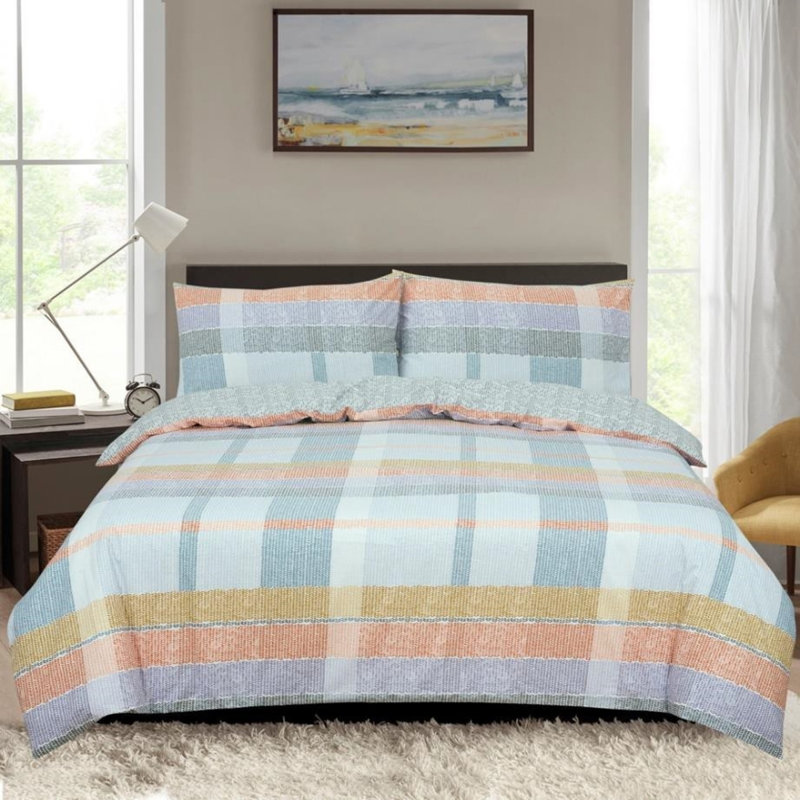 Silcox Cotton Blend Duvet Cover Set with Pillowcases Included, Kingsize - 2 Standard Pillowcases