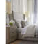 Warner Polyester Upholstered with Solid Poplar Beige Queen Bed-1992347637