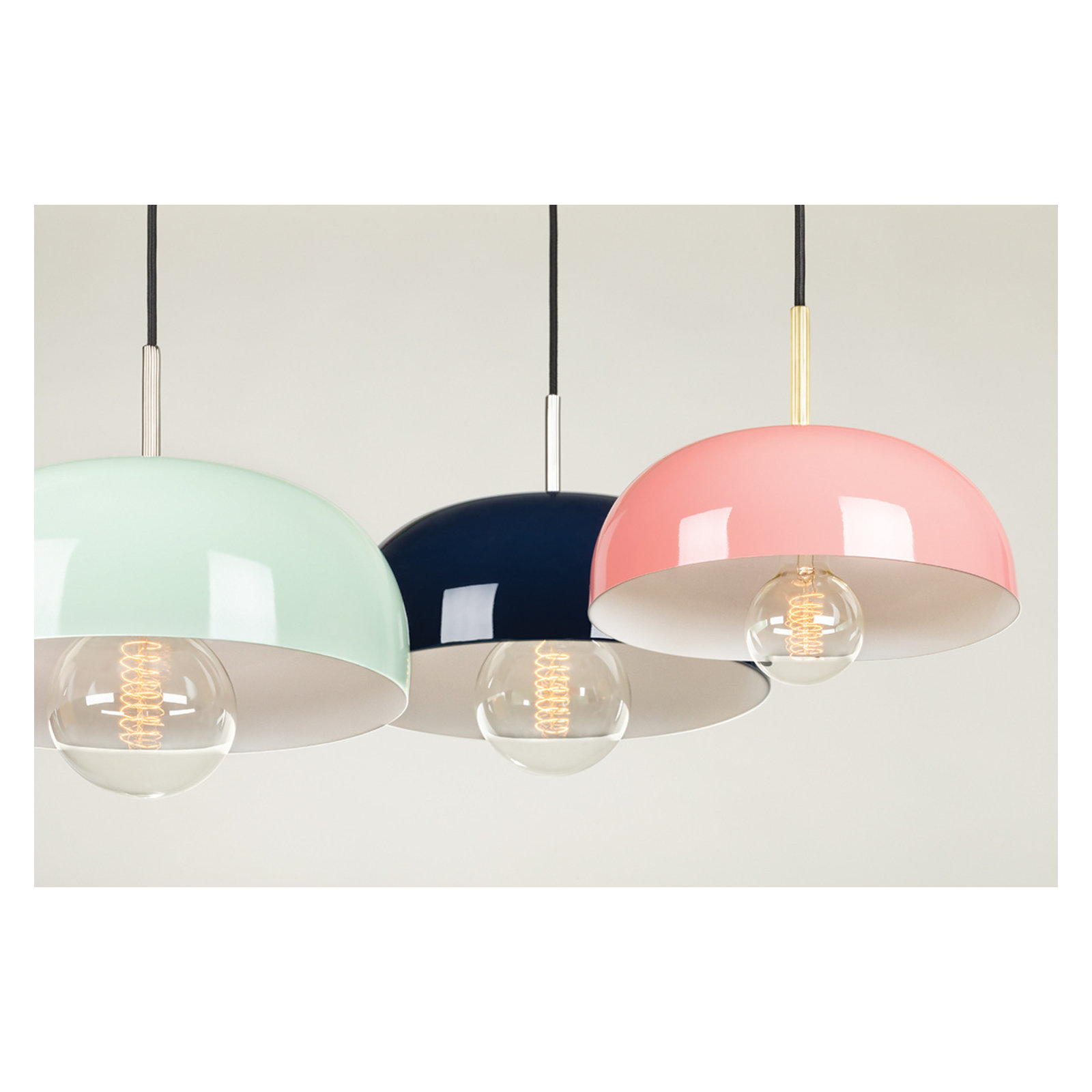 Avery 1 Light Pendant, Pink, Aged Brass, 4.25" H x 11" W x 11" D