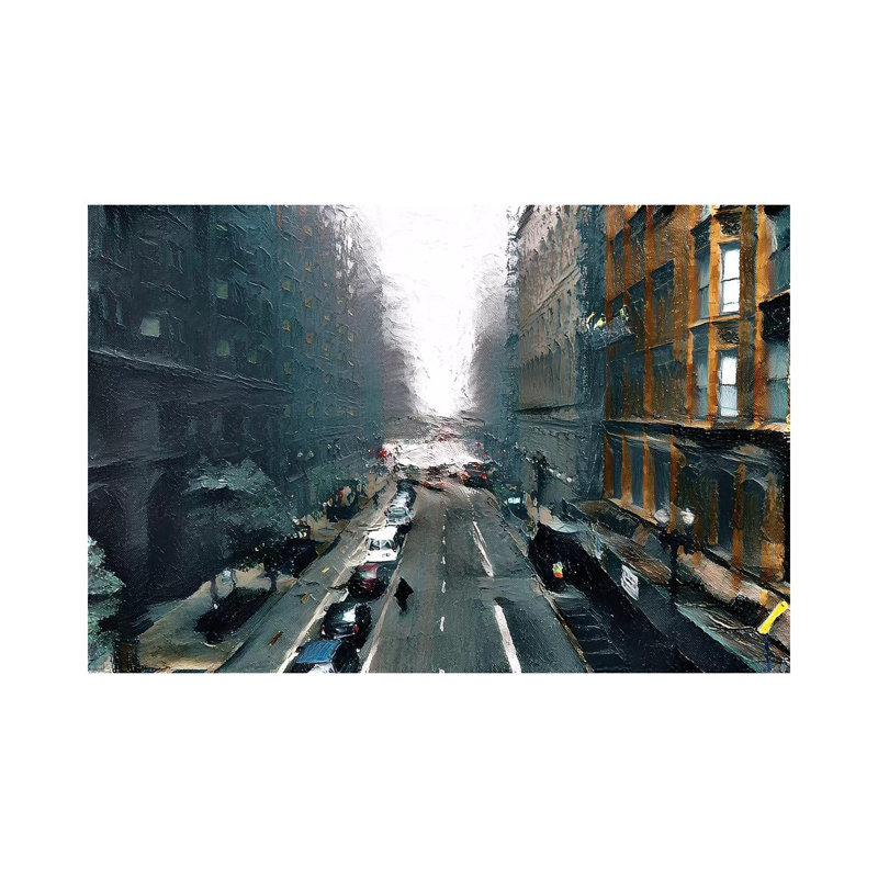 City Love 248624 by Heather Offord - Wrapped Canvas Print, 30.48cm H x 45.72cm W x 1.905cm D