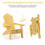 Chaise Adirondack pliante en plastique avec repose-pieds-70169718