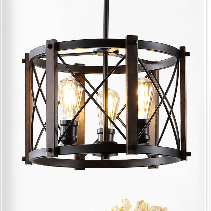 Luminaire suspendu cylindrique à 3 lumières Henrikke