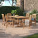 Summerton 84.5'' Rectangular 6 - Person Outdoor Dining Set with Cushions