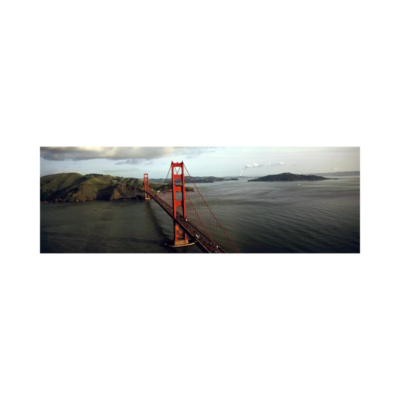 Bridge over a Bay, Golden Gate Bridge, San Francisco, California, USA #2 1 Piece Wrapped Canvas Panoramic Wall Art