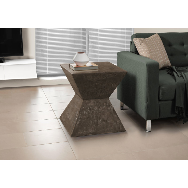 Table d'appoint d'extérieur moderne 25 "h, Noyer