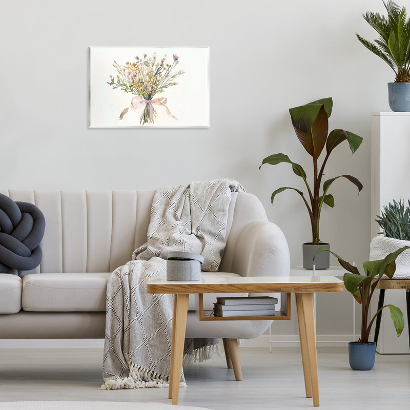 Bouquet de fleurs printanières murales, design par Creative Studio, H 10 po x l 15 po