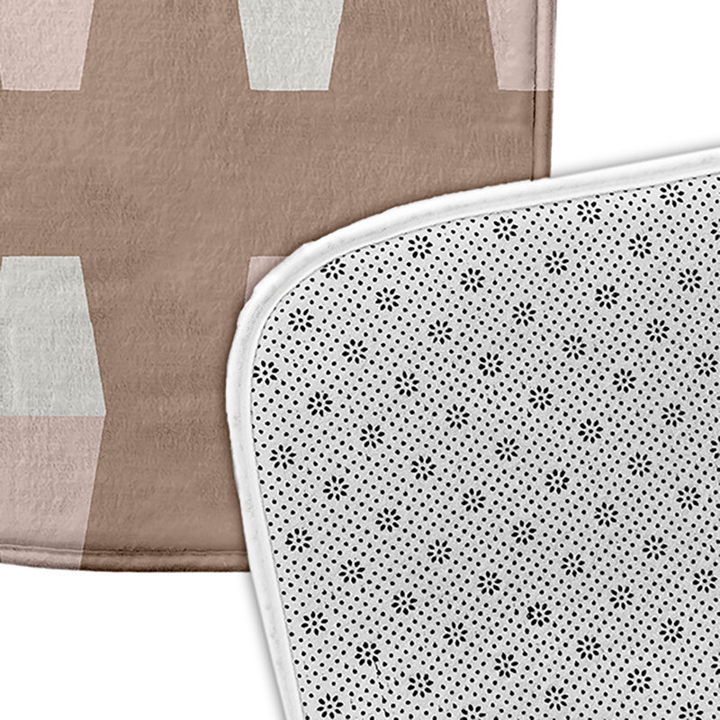 Tapis de bain quilles, L 17 po x L 24 po, Rose