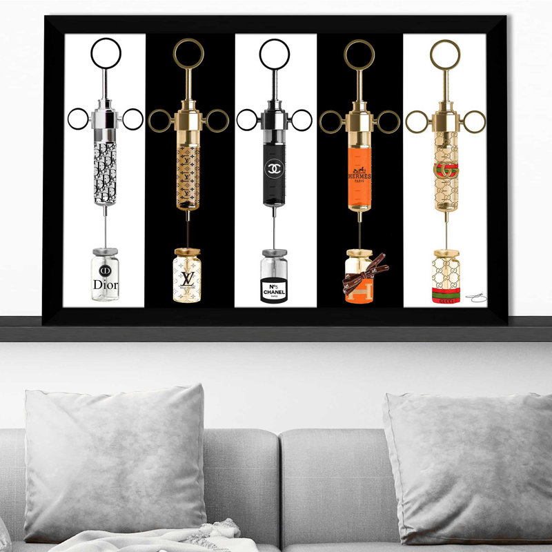 Shot Of Couture (Horizontal) by By Jodi - Print on Canvas, Black Framed, 21.5" H x 27.5" W x 0.75" D